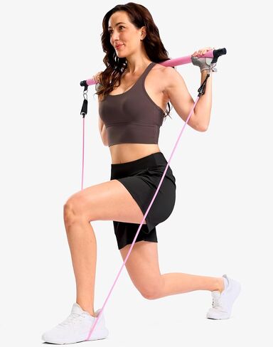 G Gradual Women's Bermuda Long Shorts with Pockets 9" High Waisted Knee Length Shorts for Women Walking Athletic Workout in Kuwait