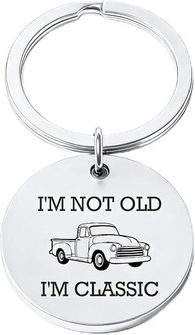 Father’s Day Gift for Him Funny Gifts for Dad Grandpa – I’m Not Old I’m Classic Keychain, Birthday Gifts for Older Men, Gag Gift for Grandpa in Saudi Arabia