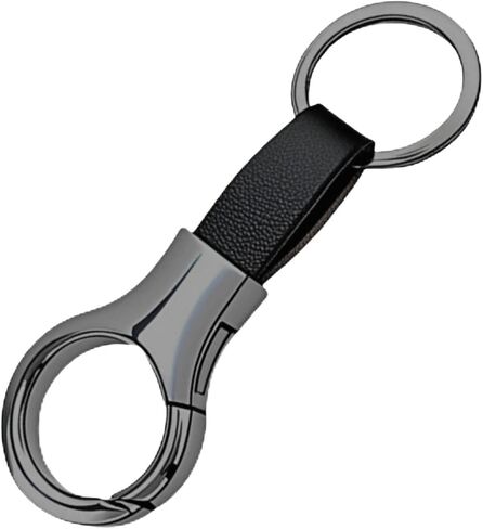 Yuxh Keychain for Men Leather Metal Car Key Chain Holder | Premium crafted accessory, lightweight and portable for travel, work and practical daily gifts in Saudi Arabia