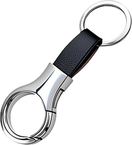 Yuxh Keychain for Men Leather Metal Car Key Chain Holder | Premium crafted accessory, lightweight and portable for travel, work and practical daily gifts in Saudi Arabia