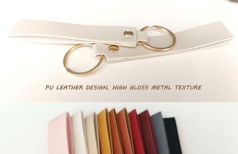 100 Pack Blank Leather Keychain Engraving Blanks Key Chain with Key Rings for DIY Craft 10 Colors in Saudi Arabia