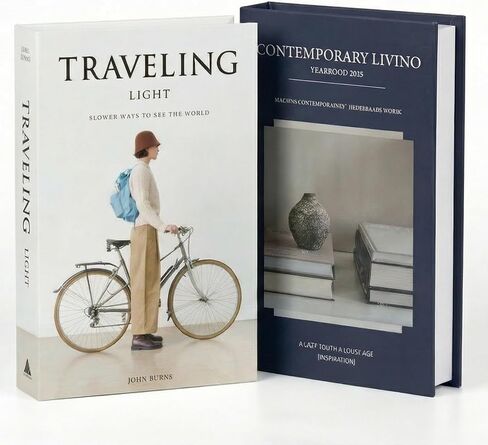 Decorative Faux Books Storage Box, Coffee Table and Bookshelf Styling, Luxe Home Decor Accent for Living Room, Bedroom or Office, Keepsake Photo Organizer with Storage for Shelf or Entryway Table in Kuwait