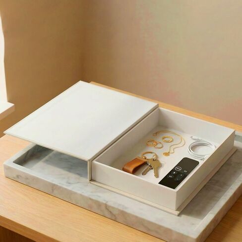 Decorative Faux Books Storage Box, Coffee Table and Bookshelf Styling, Luxe Home Decor Accent for Living Room, Bedroom or Office, Keepsake Photo Organizer with Storage for Shelf or Entryway Table in Kuwait