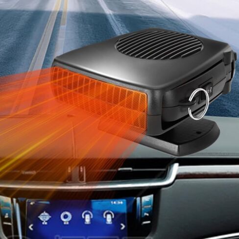 Portable Car Heater and Defroster That Plugs into Cigarette Lighter for Car 24V 200W Fast Heating and Cooling Fans for Car Hidden Handle 360 ​​Degree Car Heaters for Vehicle in Saudi Arabia