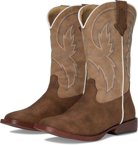 ROPER Kids Boys Eastwood Eastwood Square Toe Casual Boots Mid Calf - Brown in Saudi Arabia