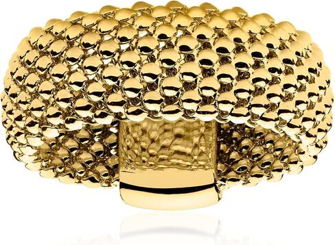 Ross-Simons Italian 14kt Yellow Gold-Plated Popcorn-Chain Ring in Saudi Arabia