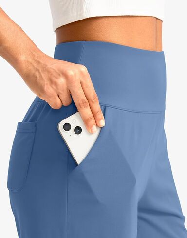 G Gradual Women's Bermuda Long Shorts with Pockets 9" High Waisted Knee Length Shorts for Women Walking Athletic Workout in Kuwait