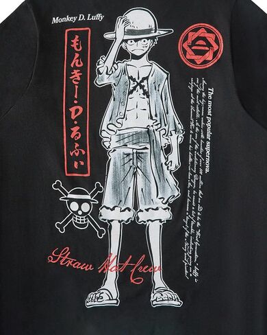 Seven Times Six One Piece Shirt Men's Luffy Front and Back Print Short Sleeve Tee in Kuwait