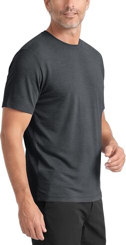 ODODOS Men's All-Day Comfort T-Shirt - odSTRATUM Tech Tee, Ultra Soft Moisture Wicking UPF 50+ Performance, Ascent Series in Kuwait