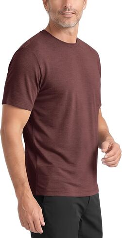 ODODOS Men's All-Day Comfort T-Shirt - odSTRATUM Tech Tee, Ultra Soft Moisture Wicking UPF 50+ Performance, Ascent Series in Kuwait
