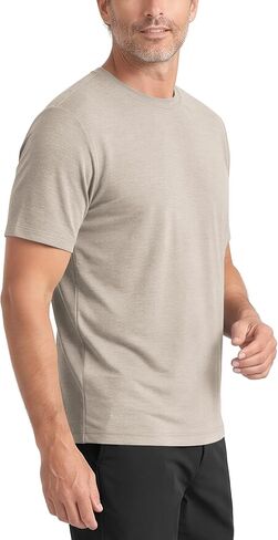 ODODOS Men's All-Day Comfort T-Shirt - odSTRATUM Tech Tee, Ultra Soft Moisture Wicking UPF 50+ Performance, Ascent Series in Kuwait