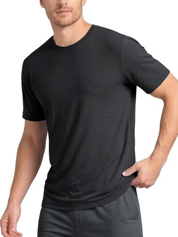 ODODOS Men's All-Day Comfort T-Shirt - odSTRATUM Tech Tee, Ultra Soft Moisture Wicking UPF 50+ Performance, Ascent Series in Kuwait
