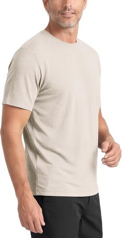 ODODOS Men's All-Day Comfort T-Shirt - odSTRATUM Tech Tee, Ultra Soft Moisture Wicking UPF 50+ Performance, Ascent Series in Kuwait