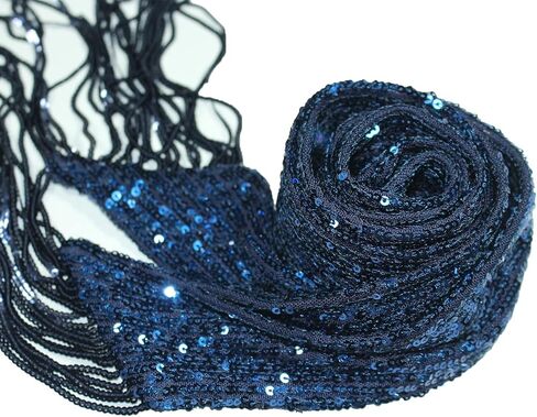 Small scarf with fashionable sequins for decoration in Saudi Arabia