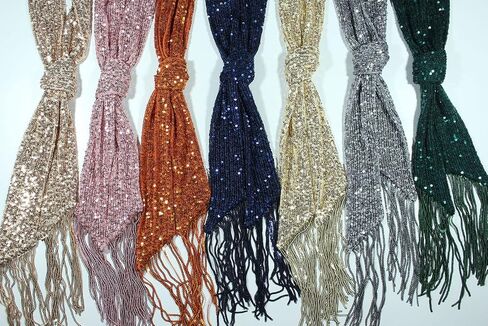 Small scarf with fashionable sequins for decoration in Saudi Arabia