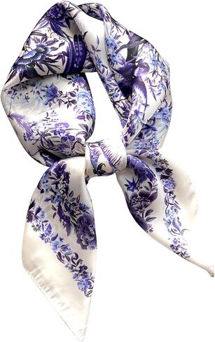 Silky Satin Square Scarf for Women Lightweight Bandana Neck Hair Wrap 27.5 inches in Saudi Arabia