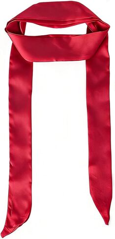 Skinny Satin Scarf for Women Long Neck Scarf Accessory Belt for Handbag Hairband Fashion in Kuwait
