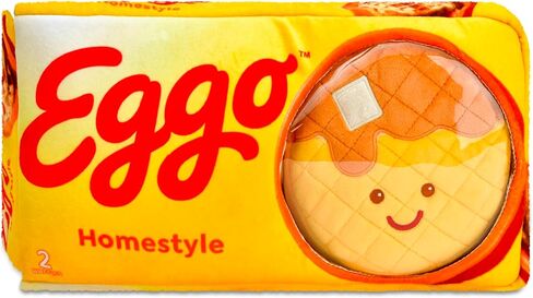iscream Eggo Waffles Package 14" x 7" Pillow Set with 2 Plushie Waffle Mini Pillows in Kuwait