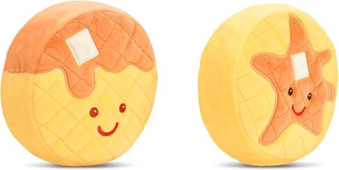 iscream Eggo Waffles Package 14" x 7" Pillow Set with 2 Plushie Waffle Mini Pillows in Kuwait