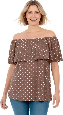 Woman Within Plus Size Ruffle Tee in Kuwait