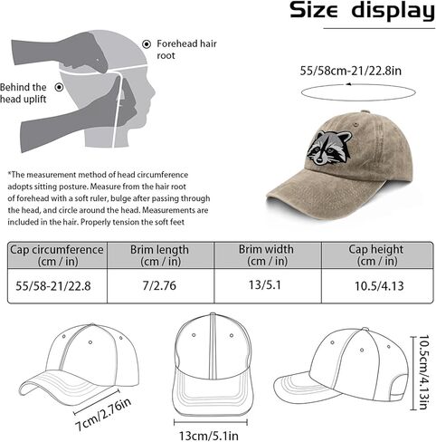 Nuanua Funny Raccoon Embroidered Dad Hat for Animal Lovers Trash Panda Gifts for Father Son in Saudi Arabia