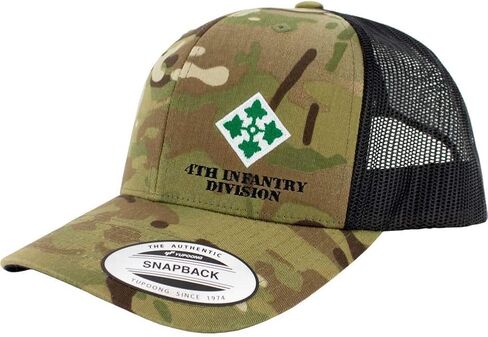 Army 4th Infantry Division Full Color Trucker Hat in Saudi Arabia