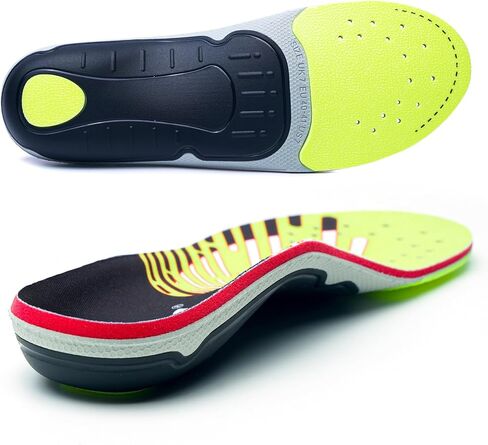 IFITNA High Arch Support Relife Pain Plantar Fasciitis Insoles Shoe Inserts for Men & Women Shock Absorb Cushion Heel,Work Boot Pad Standing All Day,Size 10 in Kuwait