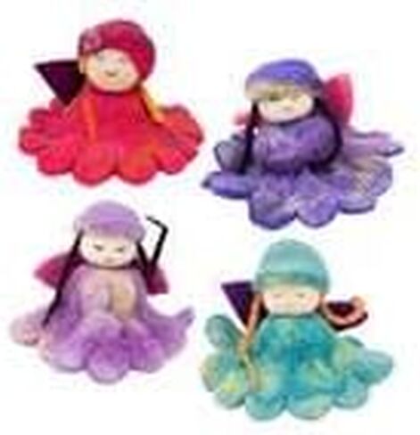 Hand Felted Colorful Flower Fairies - Set of 4 - Global Groove in Saudi Arabia