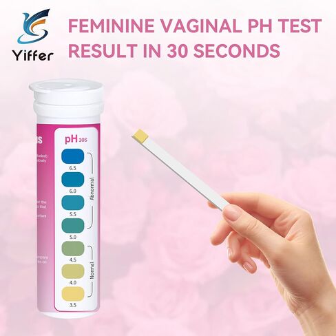75-Count Vaginal pH Test Strips – At-Home Feminine Wellness Kit for Monitoring Balance, Yeast Infection & BV, Providing Accurate Results for Women in Saudi Arabia