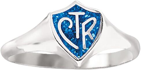 Ringmasters Blue Sparkle CTR LDS CTR Ring اختر خاتم الإيمان الصحيح | مجوهرات تذكار LDS in Kuwait