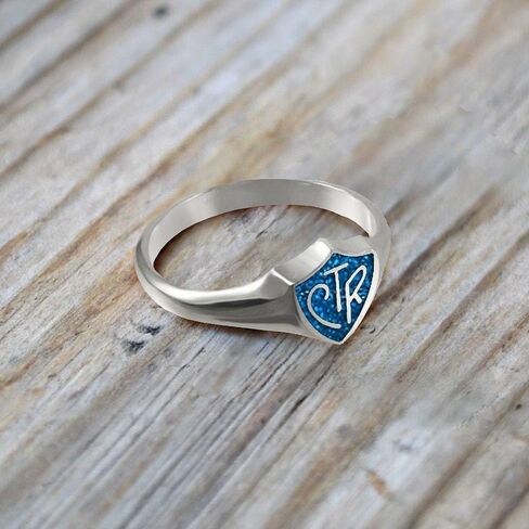 Ringmasters Blue Sparkle CTR LDS CTR Ring اختر خاتم الإيمان الصحيح | مجوهرات تذكار LDS in Kuwait