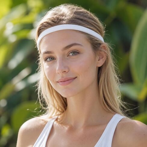 9 Pack Thin Headbands for Women, Colorful Elastic Hair Bands Skinny Stretchy Sports Headbands for Girls Women Men for Workouts, Yoga, and Everyday Use in Kuwait