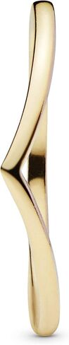 PANDORA Polished Wishbone Ring - Minimalist Chevron Shape - Stackable 14k Gold-Plated Shine for Women - Gift for Her With Box in Saudi Arabia