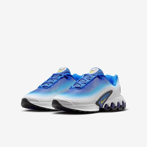 Nike Air Max Dn Big Kids' Shoes (FB8987-402, Racer Blue/Blue Fury/Black/Vibrant Yellow) in Kuwait
