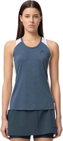 HEAD Women’s Play Tech Tank Top – Sporty Performance Tennis Tank with Breathable Mesh Panels in Kuwait