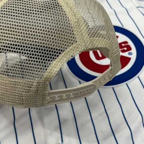 Wrigley Field Triple Play Trucker Snapback Hat - Navy/Cream - Unisex One Size Fits Most in Saudi Arabia