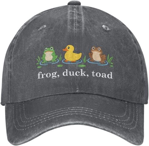 Frog Duck Toad Hat for Men Black Women Funny Dirty Adjustable Baseball Hats for Dad Humor in Kuwait