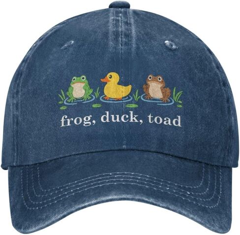Frog Duck Toad Hat for Men Black Women Funny Dirty Adjustable Baseball Hats for Dad Humor in Kuwait