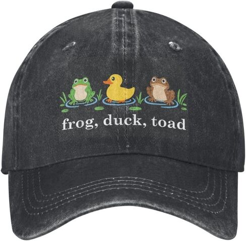 Frog Duck Toad Hat for Men Black Women Funny Dirty Adjustable Baseball Hats for Dad Humor in Kuwait