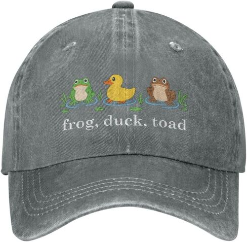 Frog Duck Toad Hat for Men Black Women Funny Dirty Adjustable Baseball Hats for Dad Humor in Kuwait