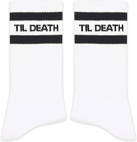 Til Death - Novelty Socks Gifts for Wedding, Proposal - Wedding Vows Socks - Bachelor Party Gifts - Bride Team.(076) in Kuwait