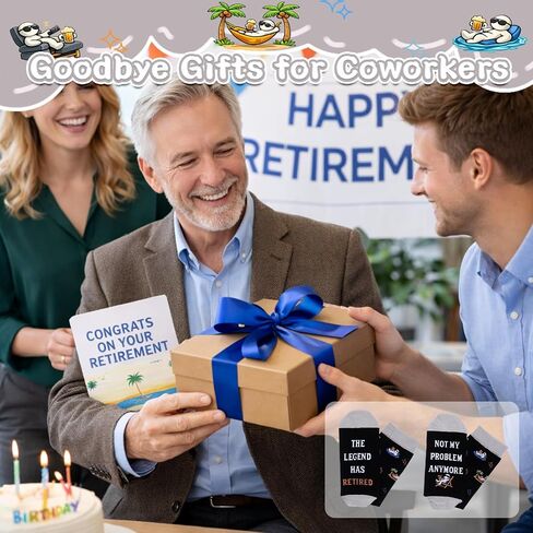 Funny Retirement Gifts for Men Women Humorous Gifts for Boss Dad Grandpa Colleague Coworker Leaving Goodbye Retirement Gifts Socks for Retirement Party Birthday Retired Christmas Stocking Stuffers in Saudi Arabia
