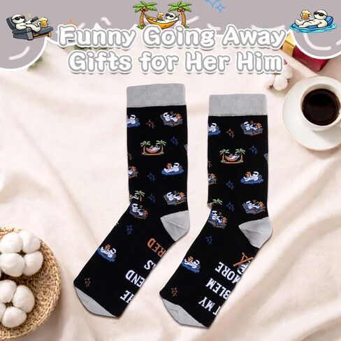 Funny Retirement Gifts for Men Women Humorous Gifts for Boss Dad Grandpa Colleague Coworker Leaving Goodbye Retirement Gifts Socks for Retirement Party Birthday Retired Christmas Stocking Stuffers in Saudi Arabia