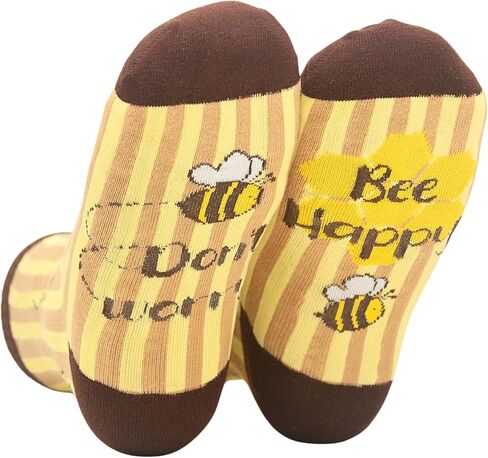 InnoBeta Bee Gifts for Women, Gifts for Bee Lovers, One Size Crew Socks in Kuwait