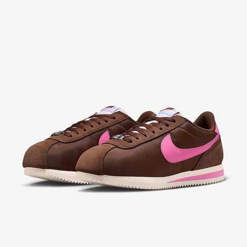 Nike Cortez Textile Shoes (Fauna Brown/Sail/White/Pink Spell) Size 6 in Kuwait