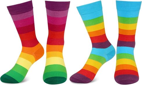 Striped Socks for Women Men Funny Novelty Ankle Socks Colorful Striped Socks for Pride Halloween Costume Accessory in Kuwait