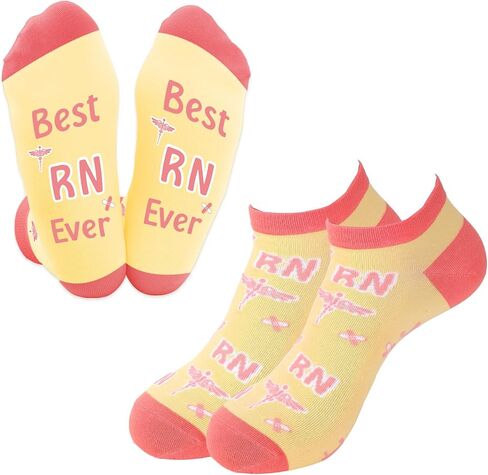 Nurse Gifts for Lpn NICU ER RN Certified Nurses Day Pediatric Hospice Nurse Appreciation Christmas Ankle Socks in Saudi Arabia