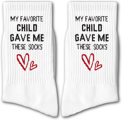 My Favorite Child Gave Me These Socks-Funny Gift from Son or Daughter for Mom or Dad, Perfect for Birthday, Christmas, Father’s Day, Mother’s Day, or Family Holiday.(168) in Saudi Arabia