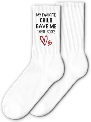 My Favorite Child Gave Me These Socks-Funny Gift from Son or Daughter for Mom or Dad, Perfect for Birthday, Christmas, Father’s Day, Mother’s Day, or Family Holiday.(168) in Saudi Arabia