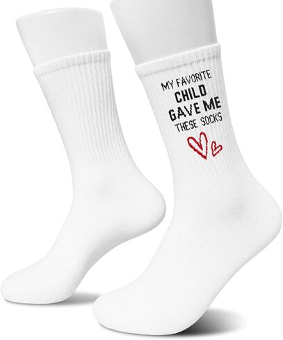 My Favorite Child Gave Me These Socks-Funny Gift from Son or Daughter for Mom or Dad, Perfect for Birthday, Christmas, Father’s Day, Mother’s Day, or Family Holiday.(168) in Saudi Arabia